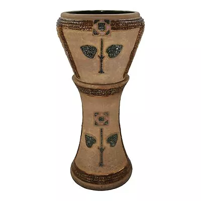 Roseville Mostique Tan 1916 Vintage Pottery Ceramic Jardiniere Pedestal 571-10 • $895