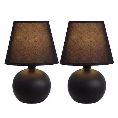 Mini Ceramic Globe Table Lamp 2 Pack Set • $21.66