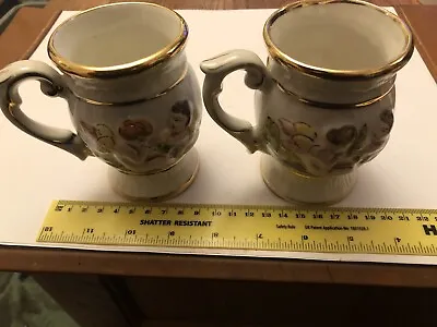 Pair Keramos Capodimonte Cups • £8