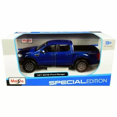 2019 Ford Ranger Blue - Maisto 31521BL - 1/27 Scale Diecast Model Toy Car • $22.50