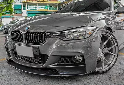 For 12-18 BMW 3-Series M-Sport M-Tech F30 F35 Real Carbon Fiber Front Bumper Lip • $217.99