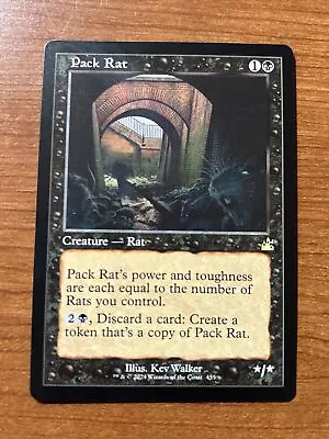 Pack Rat RETRO FRAME - NM - MTG Ravnica Remastered - Magic The Gathering • $2.75