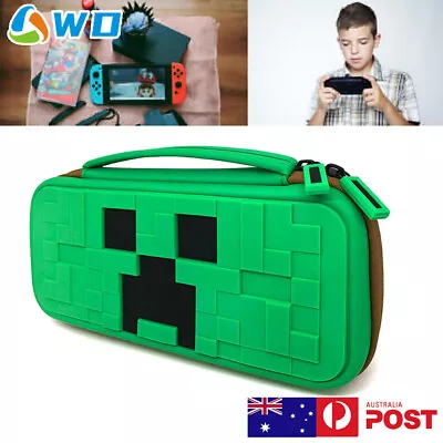 For Nintendo Switch Hard Case Minecraft Protective Travel Carry Case Pouch AU • $22.89