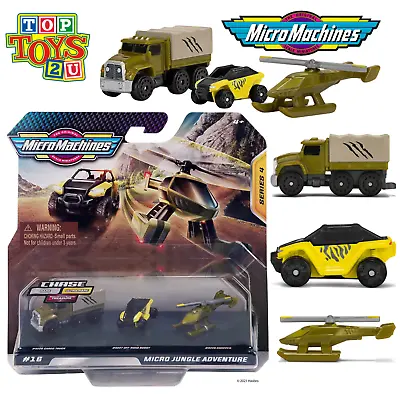 Micro Machines Series 4 Micro Jungle Adventure - Chopper Buggy And Cargo Truck • £10.97