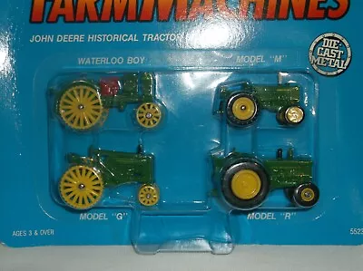 Ertl 1/64 John Deere JD 4 Pack G R M Waterloo Boy Tractors 1990 5523 FREE SHIP!! • $19.99