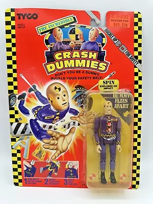 Vintage 1991 Crash Test Dummies “Spin” Tyco New Sealed MOC • $46