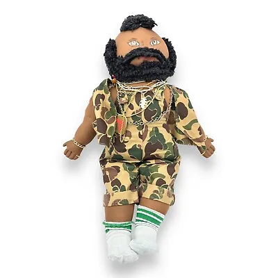 The A-Team Mr. T Custom Cabbage Patch 24” Doll Camo Outfit Gold Chains Handmade • $49.99