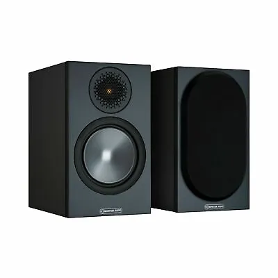 Monitor Audio Bronze 6G 50 Bookshelf Stereo Speakers Black Pair • $595