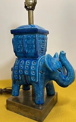 Mid Century Bitossi Italian Elephant Ceramic Table Lamp • $850