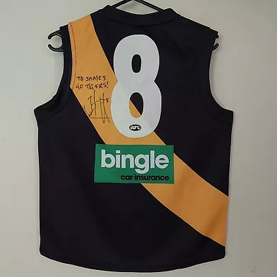 $50 • Buy SIGNED Jack Reiwoldt BLK RICHMOND TIGERS 2016 AFL Football Jersey Guernsey - 14