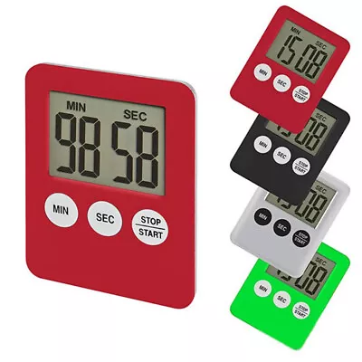  Large Digital LCD Kitchen Cooking Timer Count-Down Up Clock Alarm Magnetic • $0.99