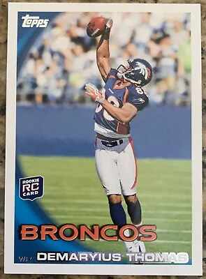 2010 Topps Football #275 Demaryius Thomas Rookie Card - Denver Broncos • $1.95