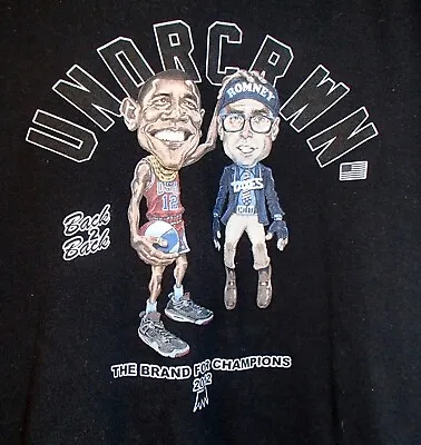 UNDRCRWN Back 2 Back 2012 Barack Obama/Mitt Romney Basketball Sweatshirt Large • $24.99