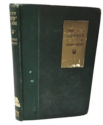 New Hampshire By Robert Frost - 1924 First Edition Third Printing Ex-Library • $125