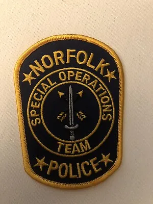 $1.25 • Buy Virginia  Police - Norfolk Police Special Ops  VA   Police Patch  Ylw