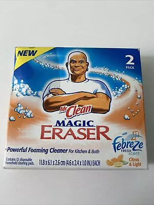 Mr. Clean Magic Eraser W/Febreze Citrus & Light 2 Pk Sealed 2007 • $10