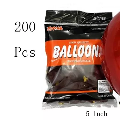 200Pcs Latex Party Balloons 5 Inch Matte Balloons  Wedding Party Supplies • $17.91