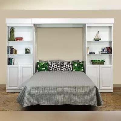 Murphy Wall Bed Kit Springs Mechanism+Bedframe Black Double/Queen Size Vertical  • $499.99