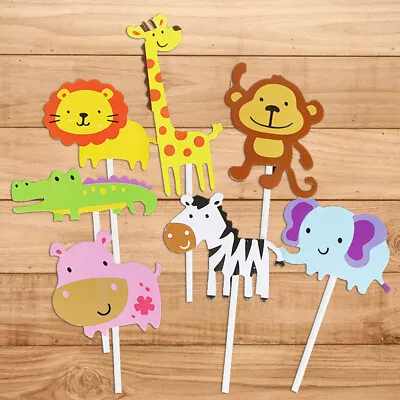  28 Pcs Safe Cake Toppers Decorations For Home Monkey Hippo Small Animals • $10.25