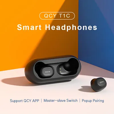 Original QCY T1C TWS Wireless Headsets B.T 5.0 Hifi Earbuds Earphone Headphones • $34.99