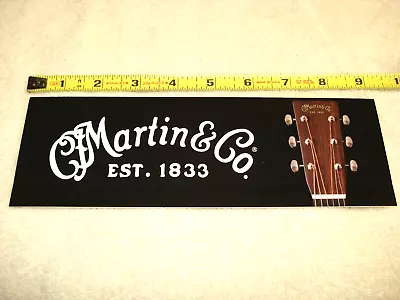 C.F MARTIN & Co 1833 Logo BUMPER STICKER + Headstock. Vinyl Peel/Stick 9 X3 Case • $9.95