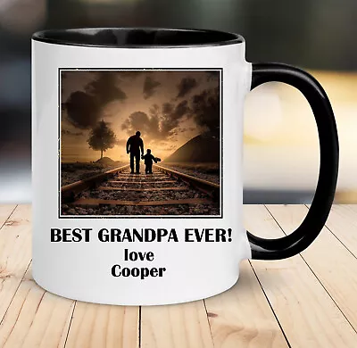 Best Grandpa Photo Coffee Cup Mug Pop Personalised Birthday Fathers Day Gift  • $17.95