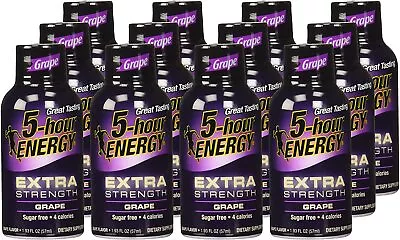 5 Hour Energy Shot Extra Strength Grape 12/Count • $32.99