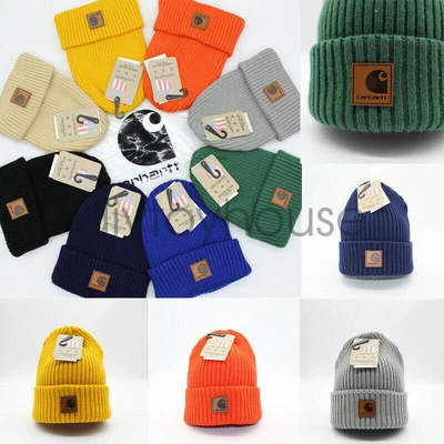 £5.99 • Buy Carhartt Beanie Hat Knit Soft Pull On Cap Winter Warm Gifts Ribs Boys Girls Lady