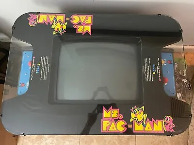 MS PAC-MAN MULTI-GAME ARCADE MACHINE COCKTAIL TABLE MIDWAY NAMCO(48 GAMES) 1980s • $1499.99
