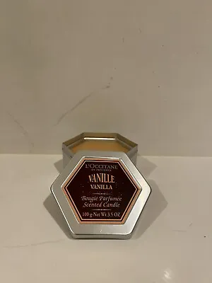 L'Occitane *VANILLE* Vanilla Scented Tin Candle With Lid 3.5 Oz • $40