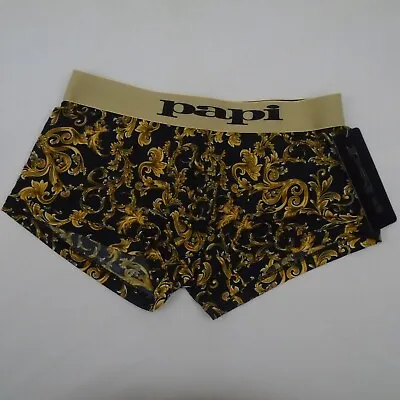 PAPI SPECIAL EDITION GOLD BRAZILIAN TRUNK UNDERWEAR ALL SIZE NWT $26 FREE S&H IK • $18.49