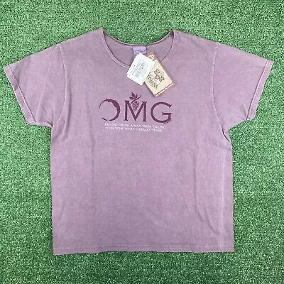 NWT Vintage Crazy Shirts Wine Dyed OMG Grapes T Shirt Womens Size Small • $19.35