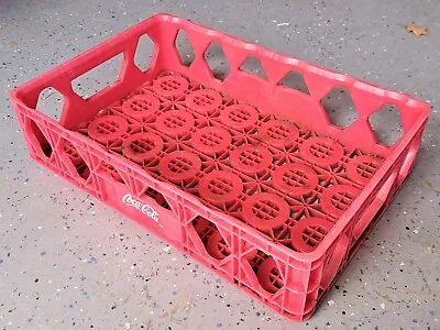 Vintage Coca Cola Red Plastic Stackable Carrying Tray Crate 16/20p-1hd-24 • $15