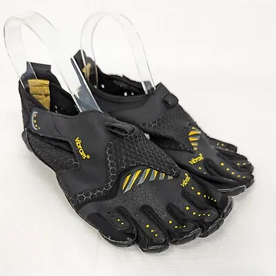 Vibram Womens FiveFingers Signa Water Shoes Barefoot EU 38 US 7.5 Black Yellow • $58