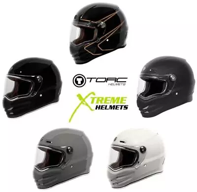 Torc T-9 Helmets Motorcycle Full Face Retro Anti- Fog Shield DOT ECE XS-2XL • $224.95