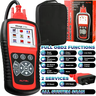 Latest Autel DIAGLINK DIY'S MAXIDIAG ELITE OBD2 ALL System Diagnostic Scan Tool • $93.99