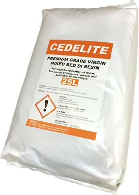 £117 • Buy 25L Bag Virgin CEDELITE Highest Grade Mixed-bed DI Resin For Window Cleaning Etc