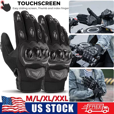 Racing Motorcycle Riding Dirt Bike Glove Full Finger Sports Gloves Touch Screen • $10.85