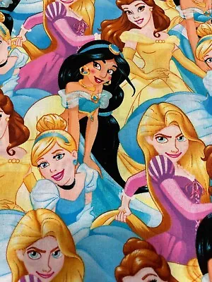 Fabric Disney Princess Packed Springs Creative 100% Cotton 42  X15  Sewing • $7.64