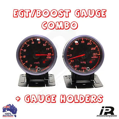 PYRO EGT EXHAUST GAS TEMPERATURE GAUGE + TURBO BOOST PSI KIT For WRX EVO RX3 RX7 • $159.99