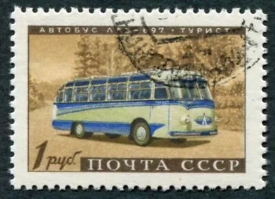 RUSSIA CCCP 1960 1r SG2496 Used FG NH Russian Motor Industry Motor Coach ##a1 • $1.60