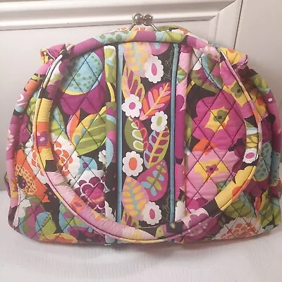 Vintage Vera Bradley Purse Eloise Va Va Bloom Kisslock Shoulder Bag Handbag Pink • $54