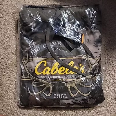 Cabela's Camo Long Sleeve Hoodie O2 Octane Men Size Medium Green New With Tag • $34.99