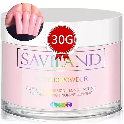 Pink Acrylic Powder - 30g Professional Colored Acrylic Nail Powder For Acryli... • $16.76