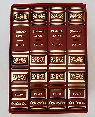 Folio Society. PLUTARCH. LIVES. Four Volume Set. 2010 Excellent Condition. • $149