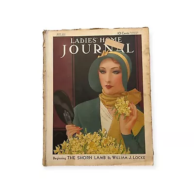 Ladies Home Journal- Antique Periodical March 1934 Charles Chambers Art Deco Cov • $26.50