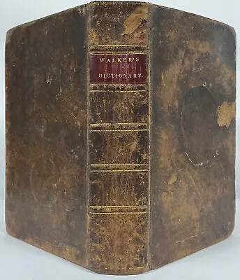 1819 Walker's Critical Pronouncing Dictionary-bound With Item Of Mormon Interest • $175