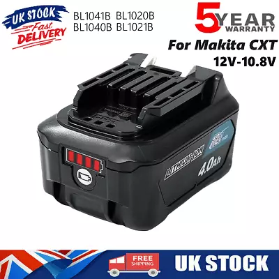 Genuine Makita CXT Replace Battery 10.8V 12V 4Ah BL1041B BL1040B BL1015 BL1021B  • £23.90