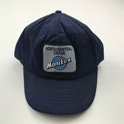 VINTAGE Manitex North Central Crane Hat Cap Snapback Trucker Adjustable Foam 80s • $8.63