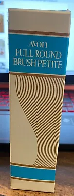 Vintage Avon FULL ROUND Petite Yellow Nylon Style Hair Brush W/ Box NEW! UNUSED! • $64.95